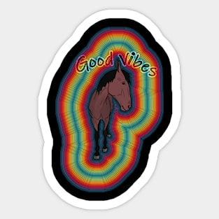 Good Vibe horse 2nd edition Sticker